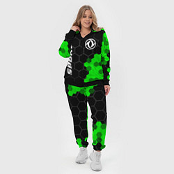 Женский 3D-костюм Dongfeng green sport hexagon, цвет: 3D-черный — фото 2