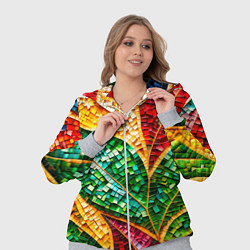 Женский 3D-костюм Яркая мозаика с разноцветным абстрактным узором и, цвет: 3D-меланж — фото 2