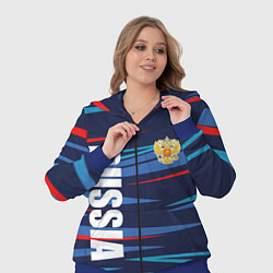 Женский 3D-костюм Россия - blue stripes, цвет: 3D-синий — фото 2