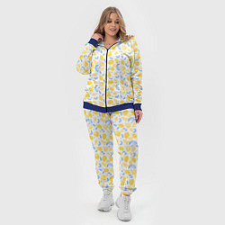 Женский 3D-костюм Летний вайб - паттерн лимонов, цвет: 3D-синий — фото 2