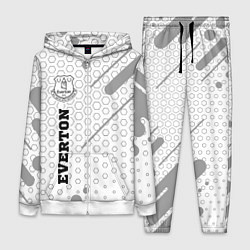 Женский 3D-костюм Everton sport на светлом фоне по-вертикали, цвет: 3D-белый