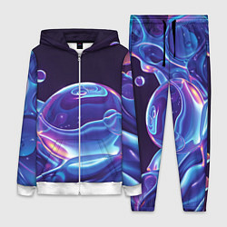 Женский 3D-костюм Космические мыльные пузыри, цвет: 3D-белый