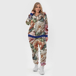 Женский 3D-костюм Текстурный фон в пастельных тонах, цвет: 3D-синий — фото 2