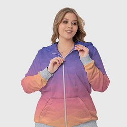 Женский 3D-костюм Эффект рассвета градиентом с кристаллизацией, цвет: 3D-меланж — фото 2