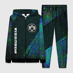 Женский 3D-костюм Borussia glitch blue, цвет: 3D-черный