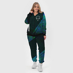 Женский 3D-костюм Evangelion glitch blue, цвет: 3D-черный — фото 2