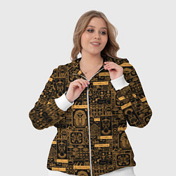 Женский 3D-костюм Египетский орнамент - паттерн, цвет: 3D-белый — фото 2