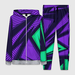 Женский 3D-костюм Абстрактный узор с геометрической концепцией, цвет: 3D-меланж