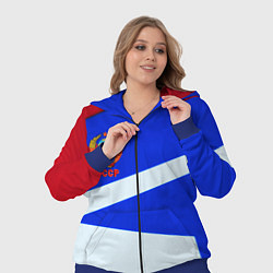 Женский 3D-костюм СССР геометрия спорт, цвет: 3D-синий — фото 2