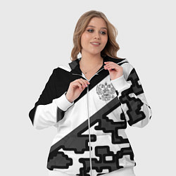Женский 3D-костюм Россия камуфляж текстура, цвет: 3D-белый — фото 2