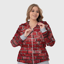 Женский 3D-костюм Текстура красного кирпича, цвет: 3D-меланж — фото 2
