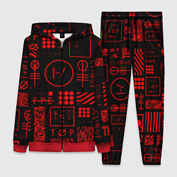 Женский костюм Twenty one pilots pattern rock