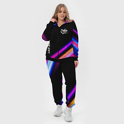 Женский 3D-костюм Led Zeppelin neon rock lights, цвет: 3D-черный — фото 2