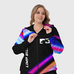 Женский 3D-костюм Limp Bizkit neon rock lights, цвет: 3D-черный — фото 2