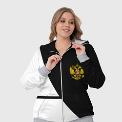 Женский 3D-костюм Герб РФ текстура спорт, цвет: 3D-меланж — фото 2