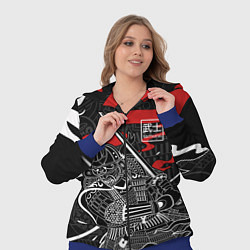 Женский 3D-костюм Тень война - самурай, цвет: 3D-синий — фото 2