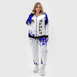 Женский 3D-костюм Ведьмак лого краски, цвет: 3D-черный — фото 2