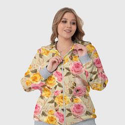 Женский 3D-костюм Цветы розы с птицами, цвет: 3D-меланж — фото 2
