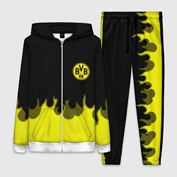 Женский 3D-костюм Borussia fire fc, цвет: 3D-белый