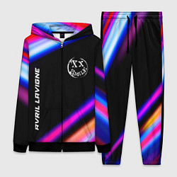 Женский 3D-костюм Avril Lavigne neon rock lights, цвет: 3D-черный