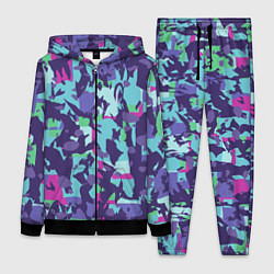 Женский 3D-костюм Абстрактный фон со спортивным узором, цвет: 3D-черный