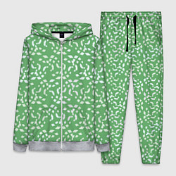 Женский 3D-костюм Мозаика на зеленом, цвет: 3D-меланж