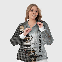 Женский 3D-костюм Механик железный, цвет: 3D-белый — фото 2