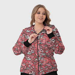 Женский 3D-костюм Ацтеки и звери, цвет: 3D-черный — фото 2