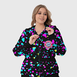 Женский 3D-костюм Бавария Мюнхен неоновые краски, цвет: 3D-черный — фото 2