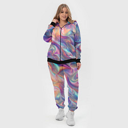 Женский 3D-костюм Перламутровый голографический градиент, цвет: 3D-черный — фото 2