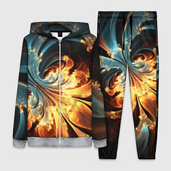 Женский 3D-костюм Абстрактный фрактал, цвет: 3D-меланж