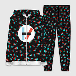 Женский 3D-костюм Twenty one pilots glitch, цвет: 3D-белый