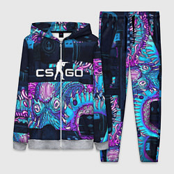 Женский 3D-костюм CS GO neon blob, цвет: 3D-меланж