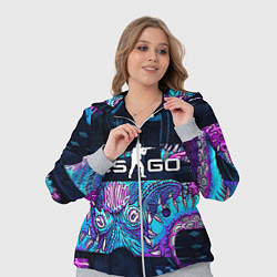 Женский 3D-костюм CS GO neon blob, цвет: 3D-меланж — фото 2
