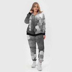 Женский 3D-костюм Saab - grey gradient по-вертикали, цвет: 3D-черный — фото 2