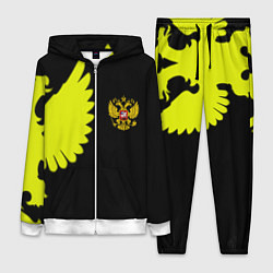 Женский 3D-костюм Герб РФ орёл, цвет: 3D-белый