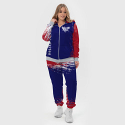 Женский 3D-костюм Velial squad - red abstract, цвет: 3D-меланж — фото 2