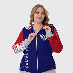 Женский 3D-костюм Velial squad - red abstract, цвет: 3D-меланж — фото 2