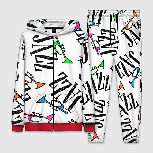 Женский костюм Just jazz in color / 3D-Красный – фото 1