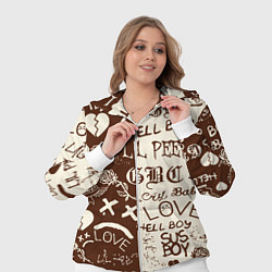 Женский 3D-костюм Lil peep retro pattern, цвет: 3D-белый — фото 2