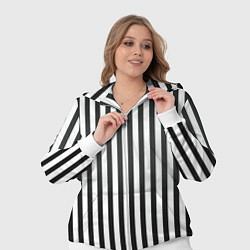 Женский 3D-костюм Полоски - Битлджус, цвет: 3D-белый — фото 2