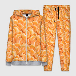 Женский 3D-костюм Паттерн дольки мандарин, цвет: 3D-меланж