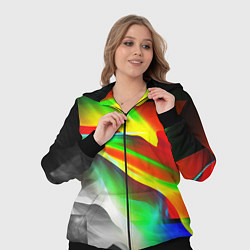 Женский 3D-костюм Текстура краски, цвет: 3D-черный — фото 2