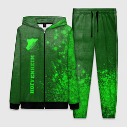 Женский 3D-костюм Hoffenheim - green gradient по-вертикали, цвет: 3D-черный