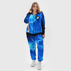 Женский 3D-костюм BMW flower flame, цвет: 3D-черный — фото 2