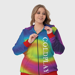 Женский 3D-костюм Coldplay moon music album, цвет: 3D-красный — фото 2