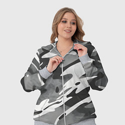 Женский 3D-костюм Черно белый камуфляж, цвет: 3D-меланж — фото 2