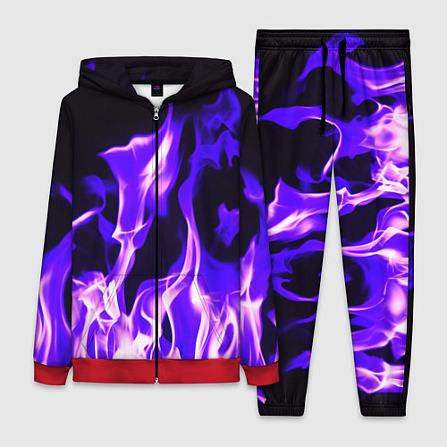 Женский костюм Неоновый огненный стиль / 3D-Красный – фото 1