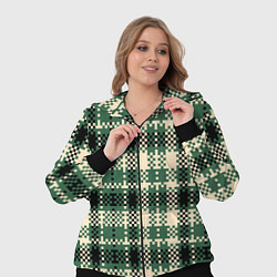 Женский 3D-костюм Полосатый пиксель, цвет: 3D-черный — фото 2