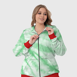 Женский 3D-костюм Салатовый тай дай, цвет: 3D-красный — фото 2
